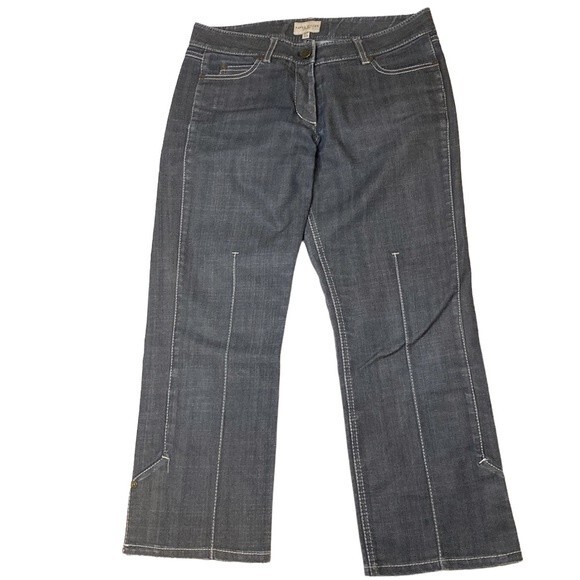Karen Millen Cropped Boot Cut Jeans - Size 6 - Picture 1 of 8
